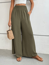 Perfee Wide Leg Pants with Pockets