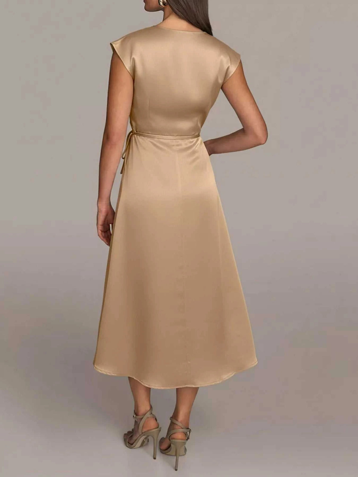 Satin Wrap Midi Dress with Pockets 100100281166734 42 Affordable Fashion Under $100 Jerry's Apparel 
