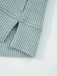 Ribbed Drop Shoulder Knit Hoodie 100100853787570 55 Affordable Fashion Under $100 Jerry's Apparel 