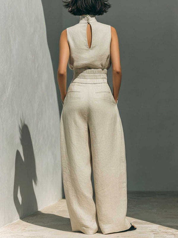 Turtleneck Sleeveless Top and Pants Set 100100955661015 62 Affordable Fashion Under $100 Jerry's Apparel 