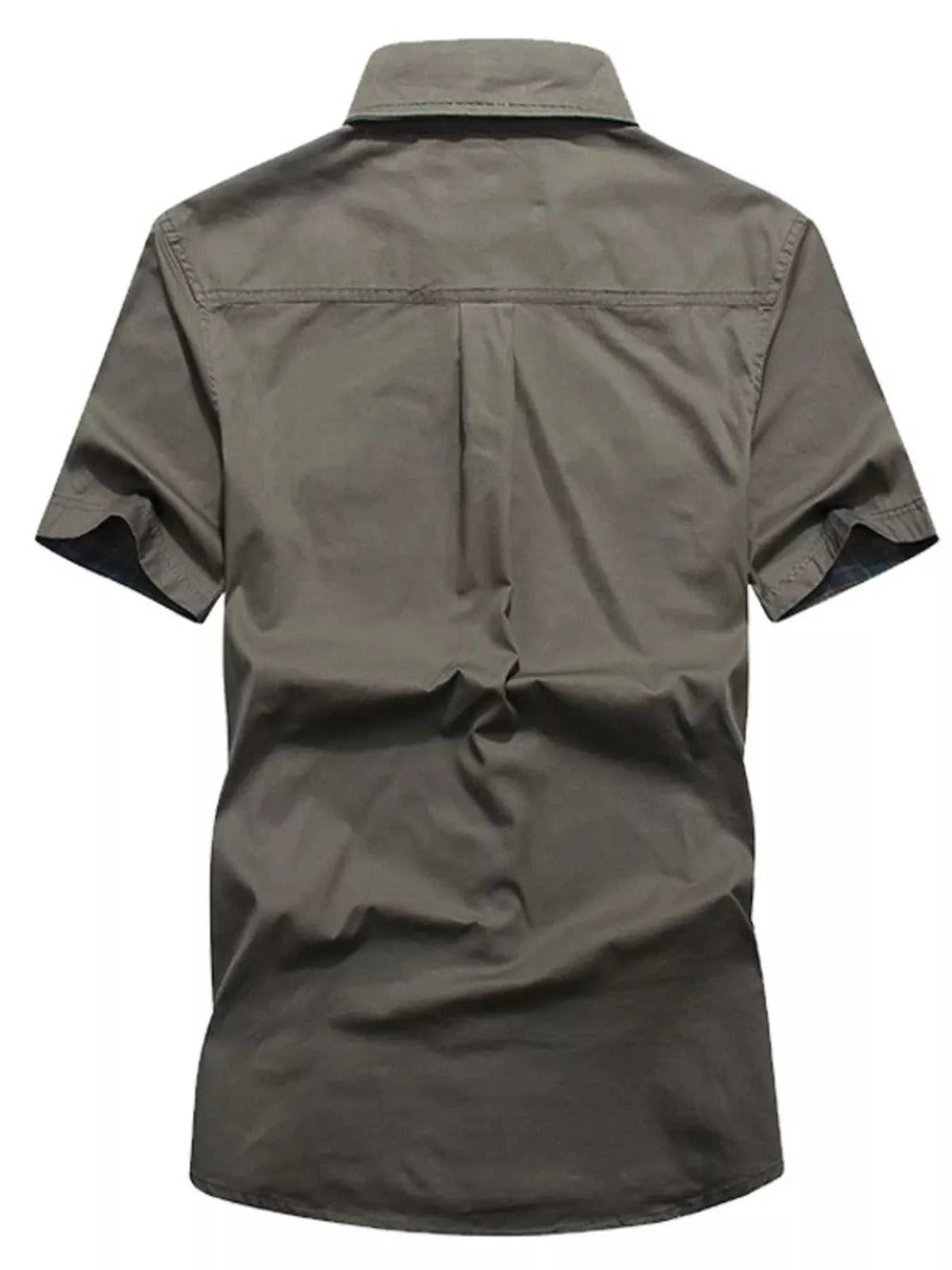 Men's Plus Size Casual Short Sleeve Cargo Shirt 100400405187100 53 Affordable Fashion Under $100 Jerry's Apparel 