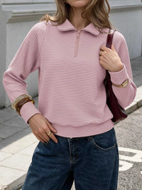 Quarter-Zip Long Sleeve Sweatshirt 101001050029563 42 Affordable Fashion Under $100 Jerry's Apparel 
