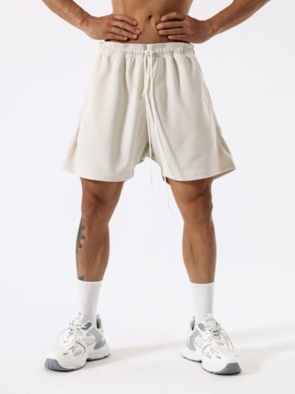 Men's Plus Size Drawstring Active Shorts