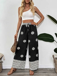 Boho Print Wide Leg Pants 100100062251680 35 Affordable Fashion Under $100 Jerry's Apparel 