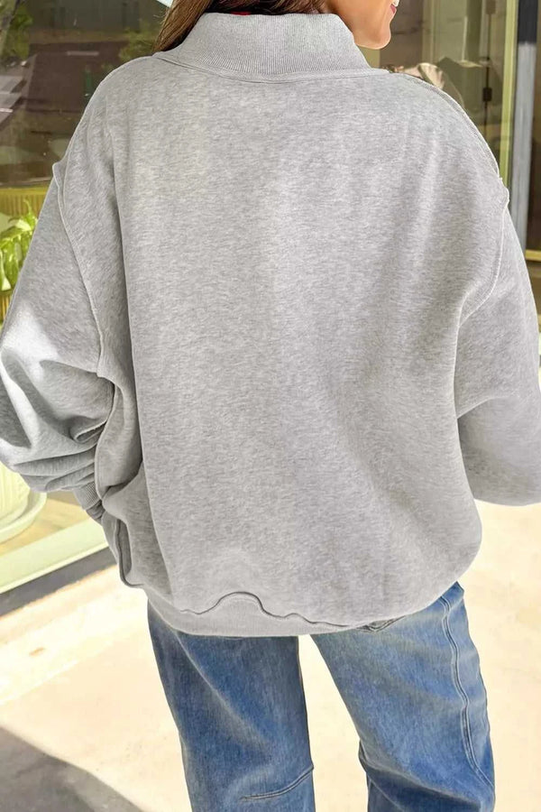 Reversible Halloween Graphic Mock Neck Tunic Sweatshirt 101001474838984 52 Affordable Fashion Under $100 Jerry's Apparel 