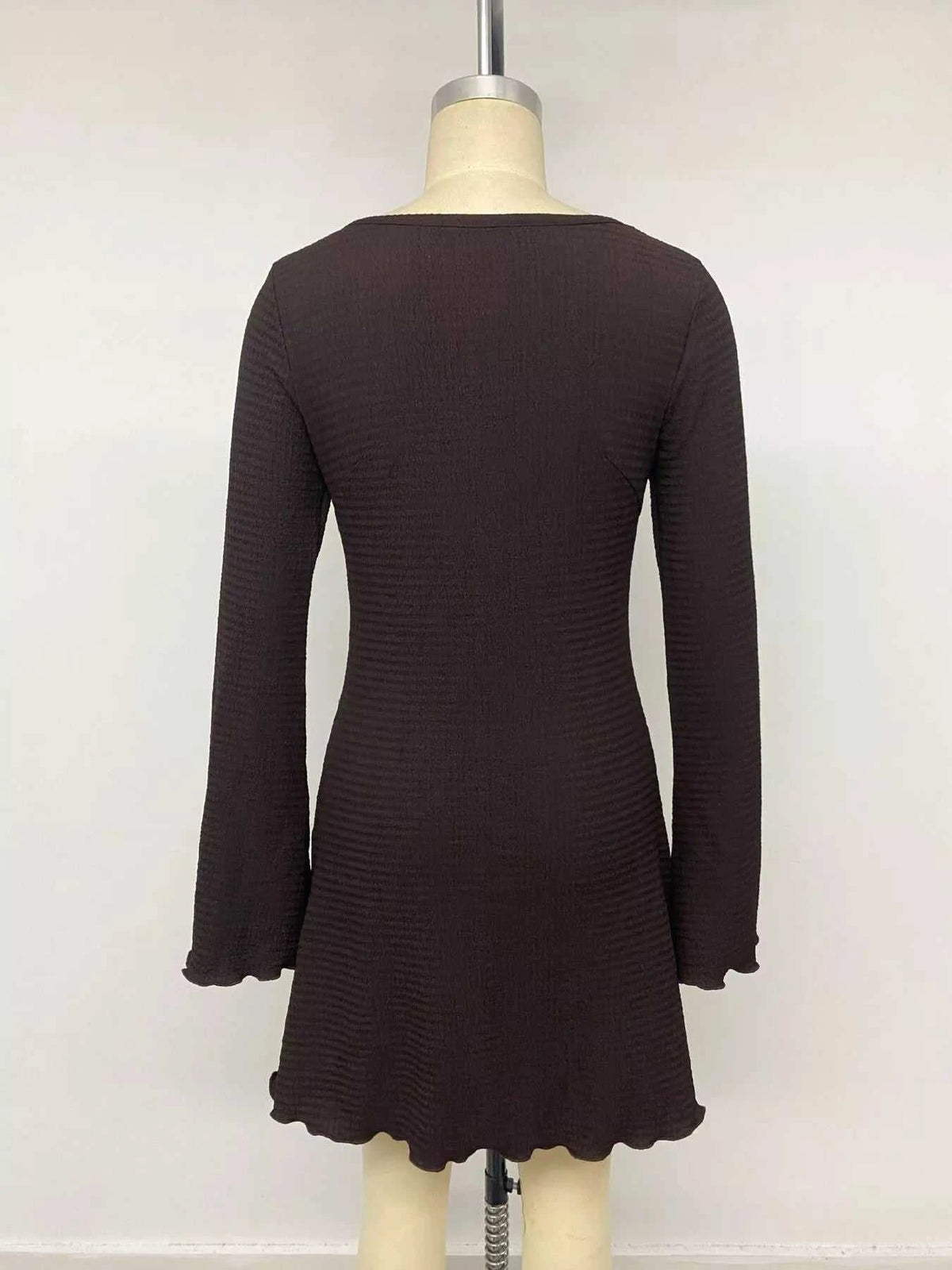 Long-Sleeve Waffle Knit Bodycon Mini Dress 101001131239554 32 Affordable Fashion Under $100 Jerry's Apparel 