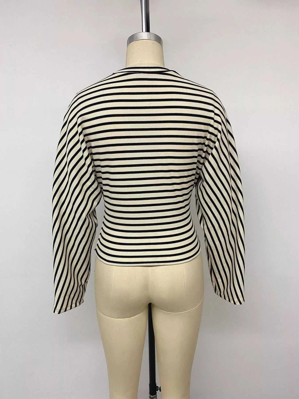 Striped Batwing Sleeve Crew Neck T-Shirt 101001135903926 41 Affordable Fashion Under $100 Jerry's Apparel 