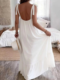 Sleeveless Tie Strap Flowy Maxi Dress 100100361101152 36 Affordable Fashion Under $100 Jerry's Apparel 