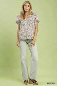 Umgee Mix Paisley Floral Button Down Shirt 100100849481828 49 Affordable Fashion Under $100 Jerry's Apparel 