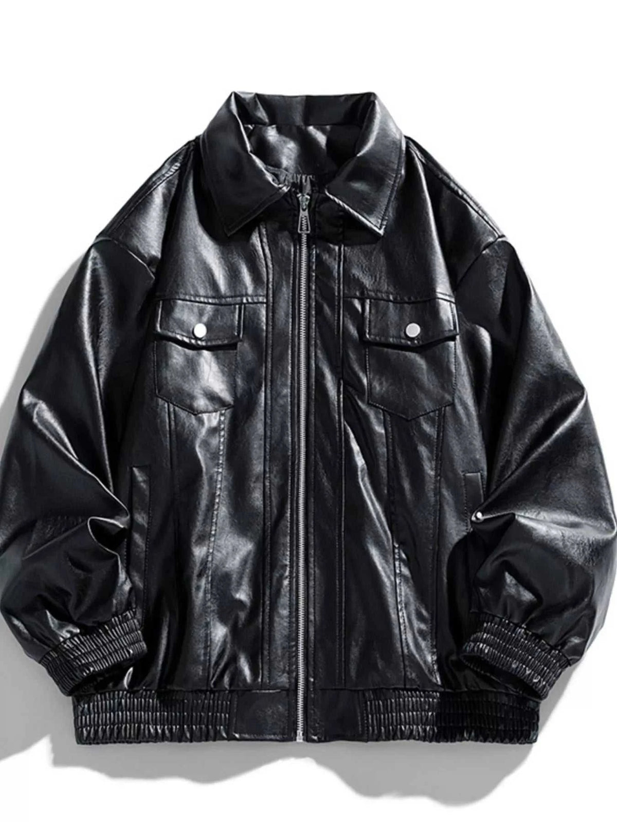 Men's Plus Size Zip Up Leather Jacket 100400288965643 77 Affordable Fashion Under $100 Jerry's Apparel 