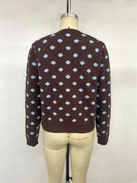 Polka Dot Button Up Cardigan 100100455414411 44 Affordable Fashion Under $100 Jerry's Apparel 