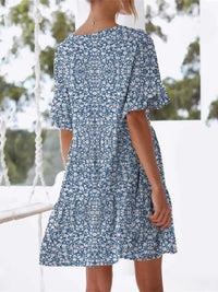 Polka Dot V-Neck Short Sleeve Mini Dress 100100568295398 24 Gifts for Her Jerry's Apparel 