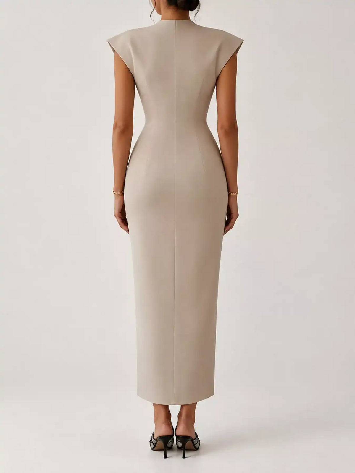Slit Sleeveless Bodycon Midi Dress 101001165760167 45 Gifts for Her Jerry's Apparel 