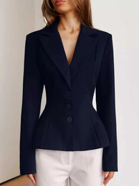 Lapel Collar Button Up Blazer 100100268888300 56 Affordable Fashion Under $100 Jerry's Apparel 