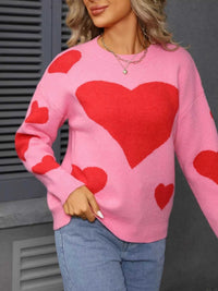 Valentine's Day Heart Crew Neck Sweater 100100296017651 48 Affordable Fashion Under $100 Jerry's Apparel 