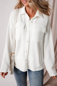 Button Up Long Sleeve Shacket