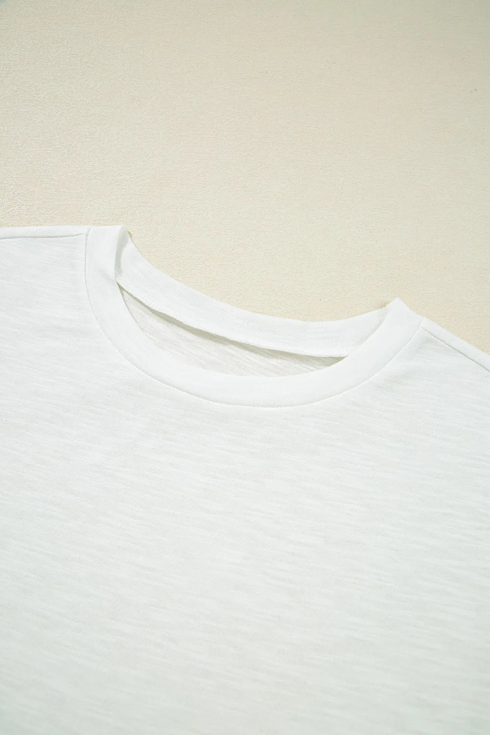 Lace Patchwork Cap Sleeve Round Neck T Shirt