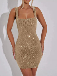 Backless Rhinestone Embellished Bodycon Mini Dress 101001623770086 73 Affordable Fashion Under $100 Jerry's Apparel 