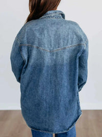 Snap Down Dropped Shoulder Denim Jacket 100100843173747 67 Affordable Fashion Under $100 Jerry's Apparel 