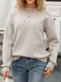 Bow-Back Round Neck Sweater 100100213486101 49 Affordable Fashion Under $100 Jerry's Apparel 