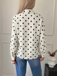 Polka Dot Button-Up Shirt 100100761650162 39 Affordable Fashion Under $100 Jerry's Apparel 