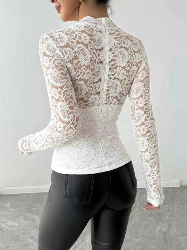 Lace Long Sleeve Top 100100076731911 33 Affordable Fashion Under $100 Jerry's Apparel 