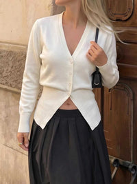 V-Neck Slim-Fit Cardigan 101002839103871 52 Affordable Fashion Under $100 Jerry's Apparel 