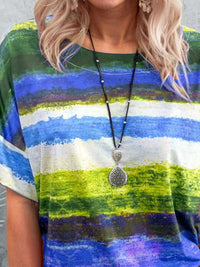 Contrast Round Neck Casual T-Shirt 100100706660927 23 Affordable Fashion Under $100 Jerry's Apparel 