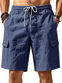 Men's Plus Size Casual Cargo Shorts with Drawstring Waist 100400477807470 36 Affordable Fashion Under $100 Jerry's Apparel 