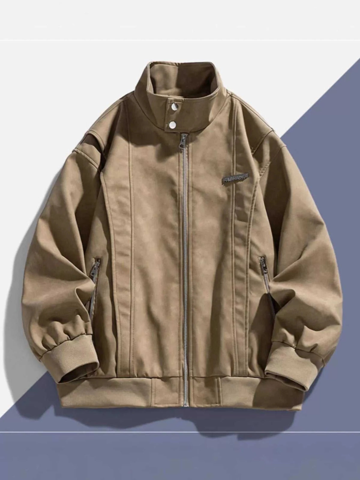 Men's Plus Size Zip Up Long Sleeve Jacket 100400340347822 86 Affordable Fashion Under $100 Jerry's Apparel 