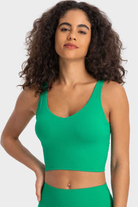 Millennia Deep V-Neck Crop Sports Bra 100100684956780 24 Affordable Fashion Under $100 Jerry's Apparel 