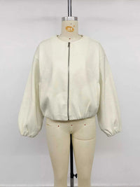 Fleece Bomber Jacket with Zipper Closure 100100681964108 49 Affordable Fashion Under $100 Jerry's Apparel 