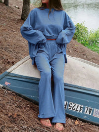 Striped Long Sleeve Top and Pants Set 101001715551827 81 Affordable Fashion Under $100 Jerry's Apparel 