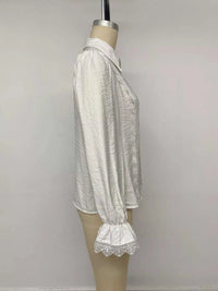 Lace-Trimmed Button-Down Shirt 101001213081303 50 Affordable Fashion Under $100 Jerry's Apparel 