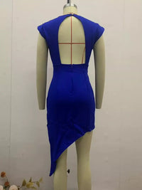 Full Size Elegant Asymmetrical Backless Pleated Dress Plus Size 101001993790464 70 Affordable Fashion Under $100 Jerry's Apparel 