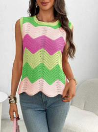 Color Block Round Neck Sweater Vest 100100253791586 34 Affordable Fashion Under $100 Jerry's Apparel 