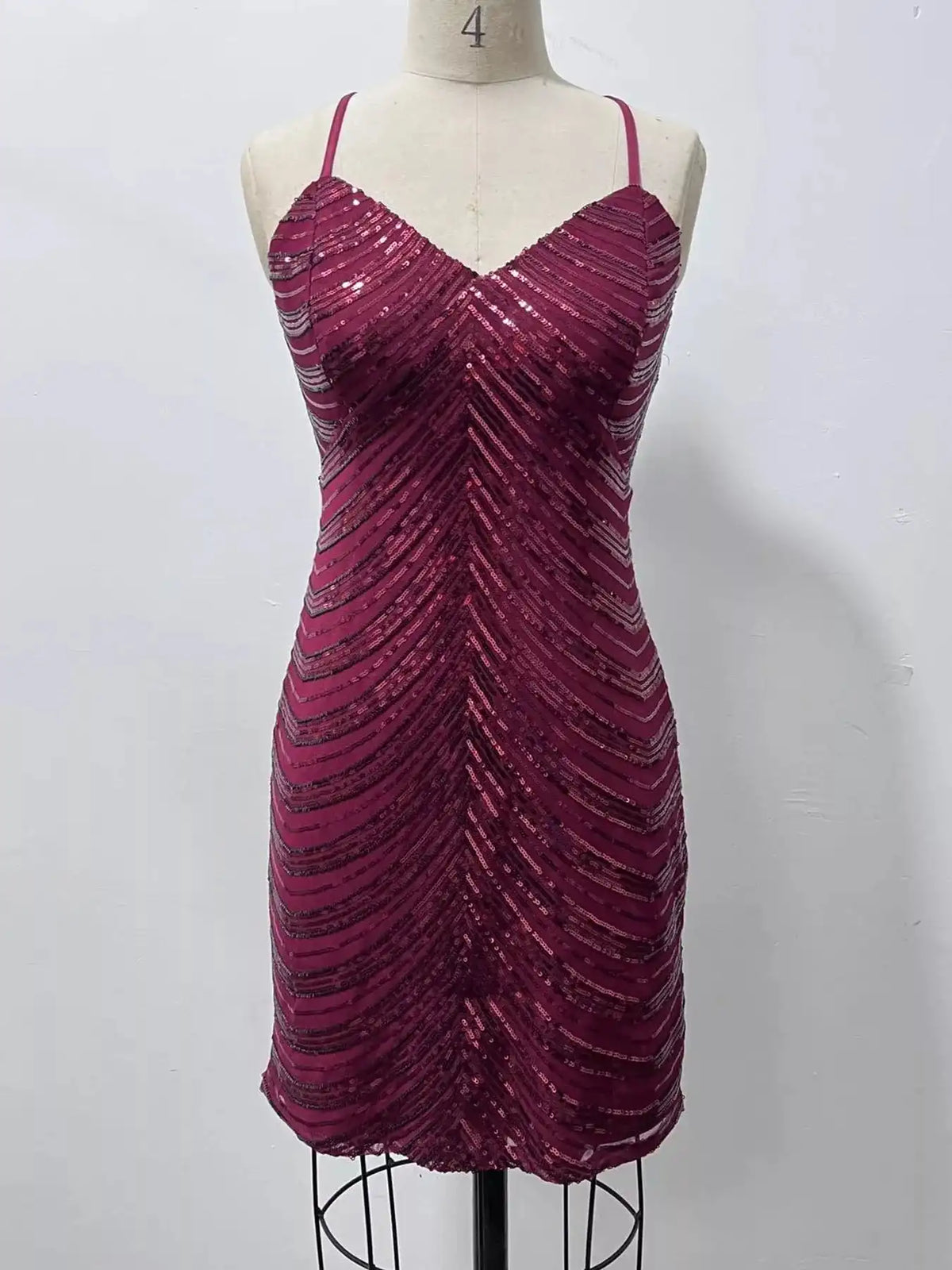 Sleeveless Sequin Embellished Bodycon Mini Cami Dress 101001090650712 56 Gifts for Her Jerry's Apparel 