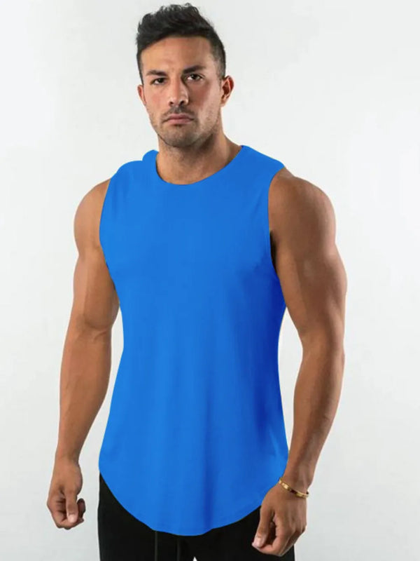 Men's Plus Size Round Neck Tank