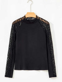Leopard Mesh Patchwork Knit Long Sleeve Top 100100593433336 22 Affordable Fashion Under $100 Jerry's Apparel 