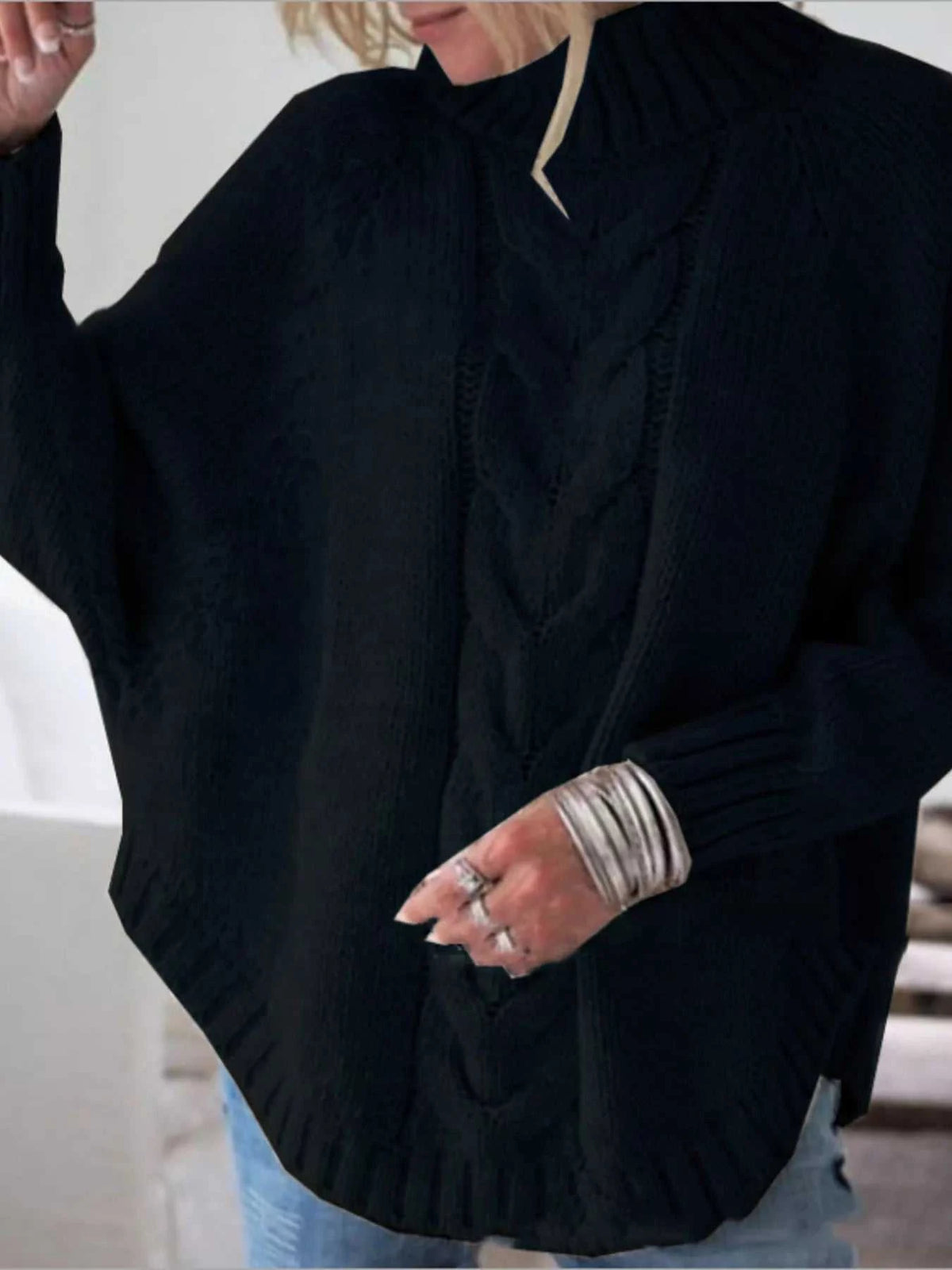 Cable-Knit Long Sleeve Sweater 100100862804936 23 Affordable Fashion Under $100 Jerry's Apparel 