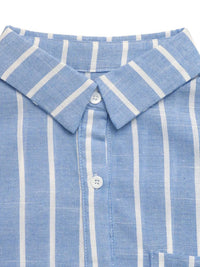 Striped Oversized Button-Down Shirt 100100167340626 47 Affordable Fashion Under $100 Jerry's Apparel 