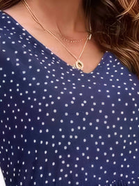 Polka Dot Ruffle Sleeve V-Neck Mini Dress 100100694461442 32 Affordable Fashion Under $100 Jerry's Apparel 