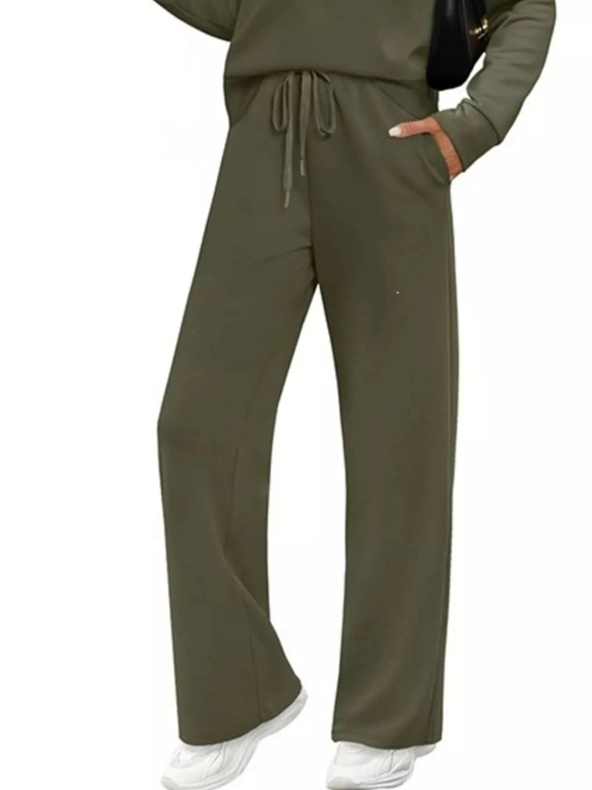 Full Size Casual Long Sleeve Crewneck Top and Drawstring Pants Set Plus Size 100100096071791 46 Affordable Fashion Under $100 Jerry's Apparel 