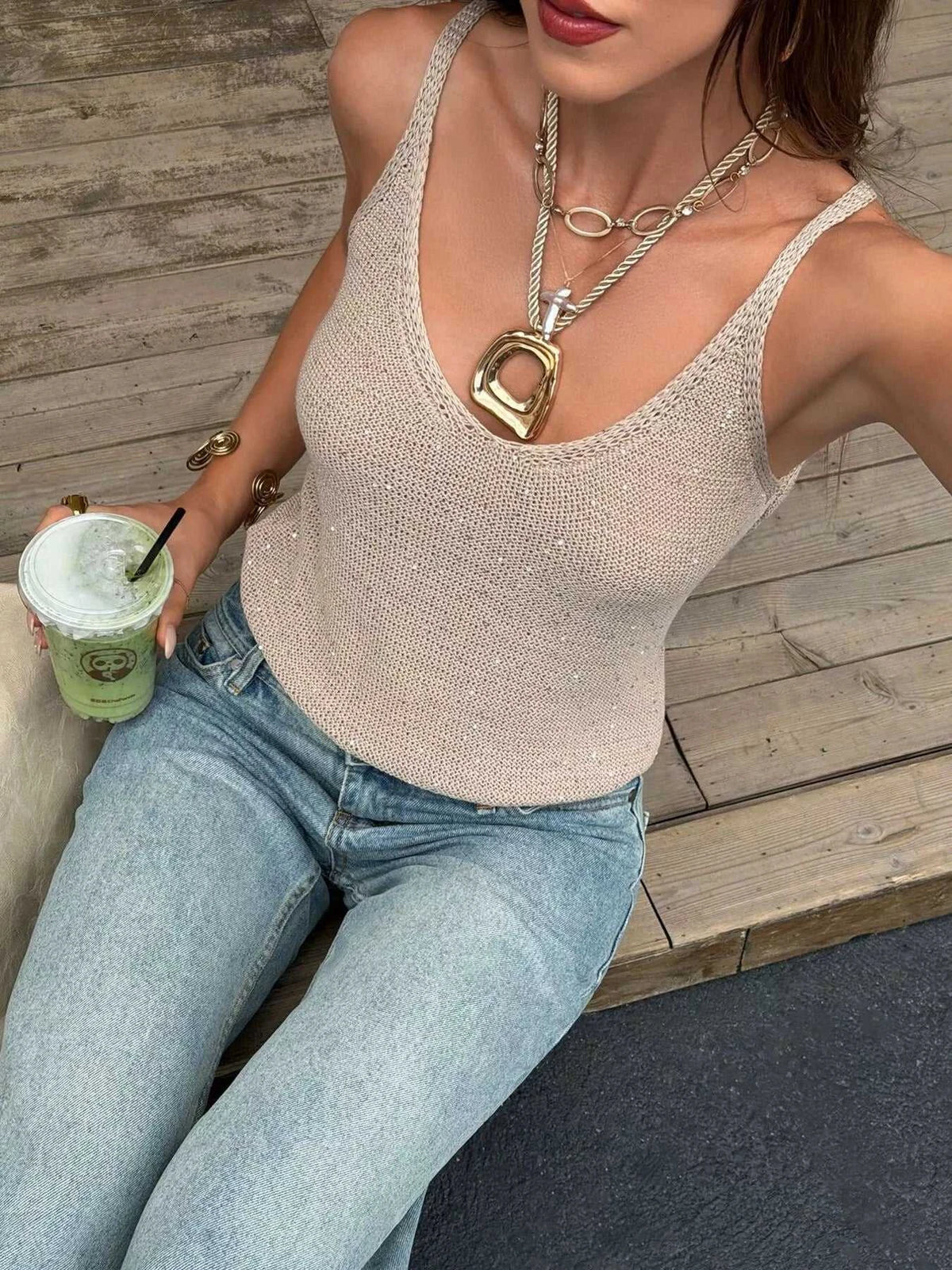 V-Neck Sweater Tank 100100084297622 32 Affordable Fashion Under $100 Jerry's Apparel 