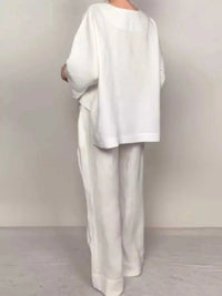 Full Size V-Neck Long Sleeve Top and Pants Set Plus Size 100100878243855 49 Affordable Fashion Under $100 Jerry's Apparel 