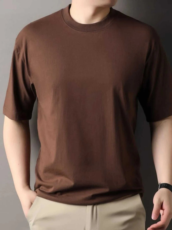 Men's Full Size Round Neck Short Sleeve T-Shirt Plus Size 100400234255514 36 Affordable Fashion Under $100 Jerry's Apparel 