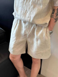 Men's Plus Size Lightweight Linen Blend Shorts 100400325283134 32 Affordable Fashion Under $100 Jerry's Apparel 