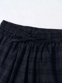 Men's Plaid Wide-Leg Drawstring Shorts 100400977962319 105 Gifts for Him Jerry's Apparel 