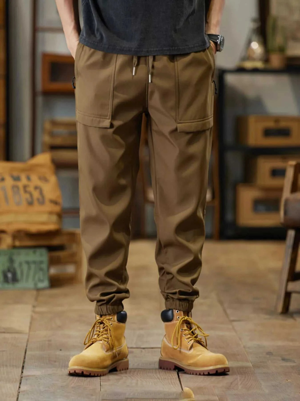 Men's Plus Size Casual Cargo Joggers 100400369273018 77 Affordable Fashion Under $100 Jerry's Apparel 