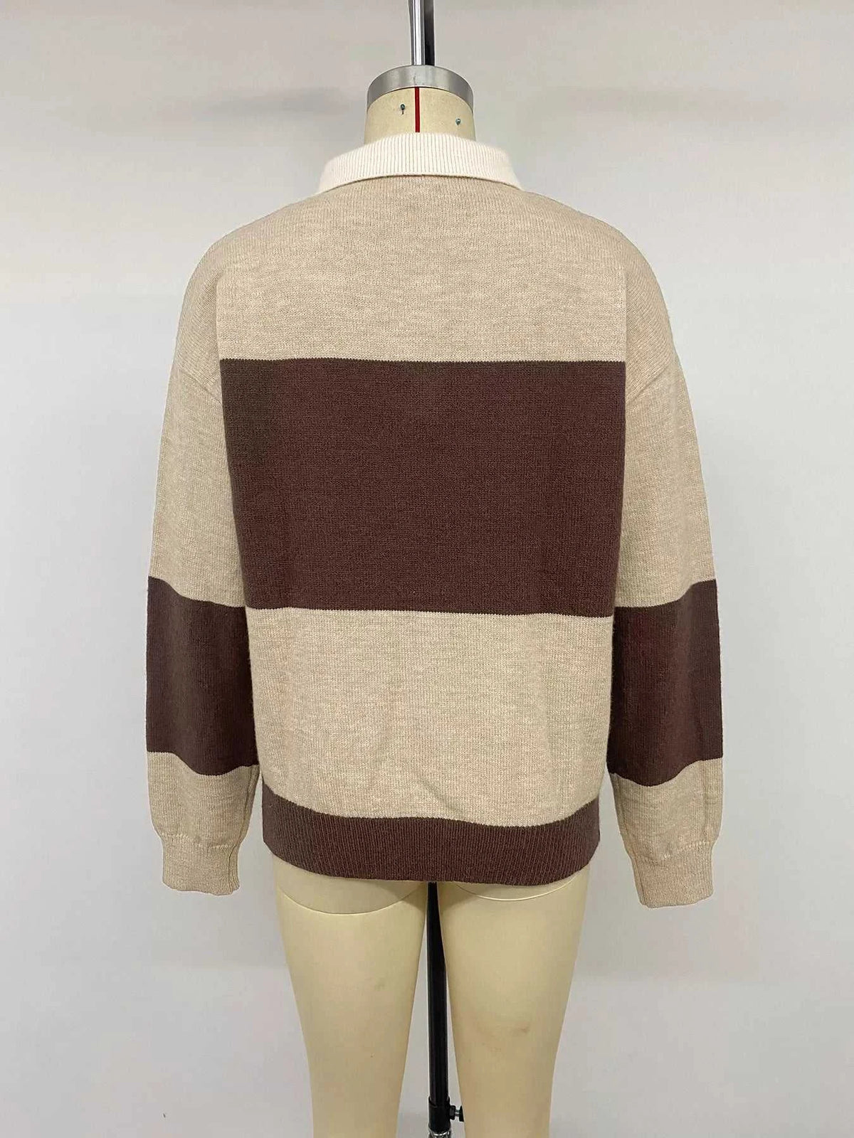 Color Block Polo Collar Sweater 100100395716600 43 Affordable Fashion Under $100 Jerry's Apparel 